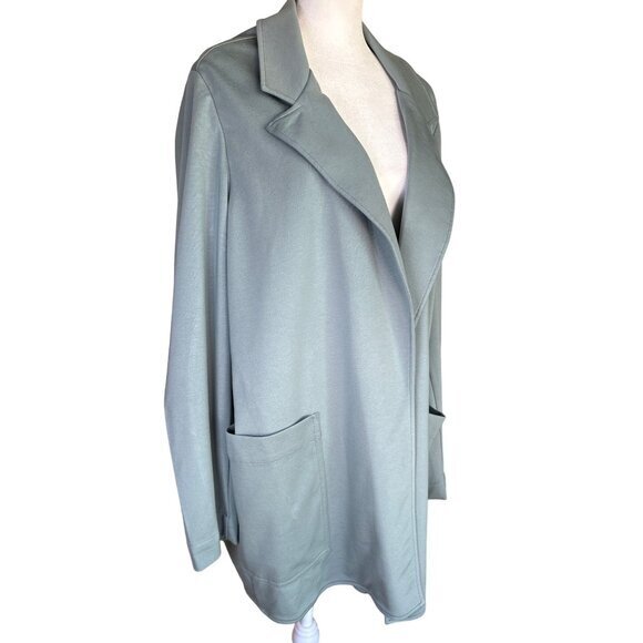 Athleta Eastbound Blazer Size 20 Minamilisitc Soft Green Travel Jacket #986273 N - Picture 2 of 10